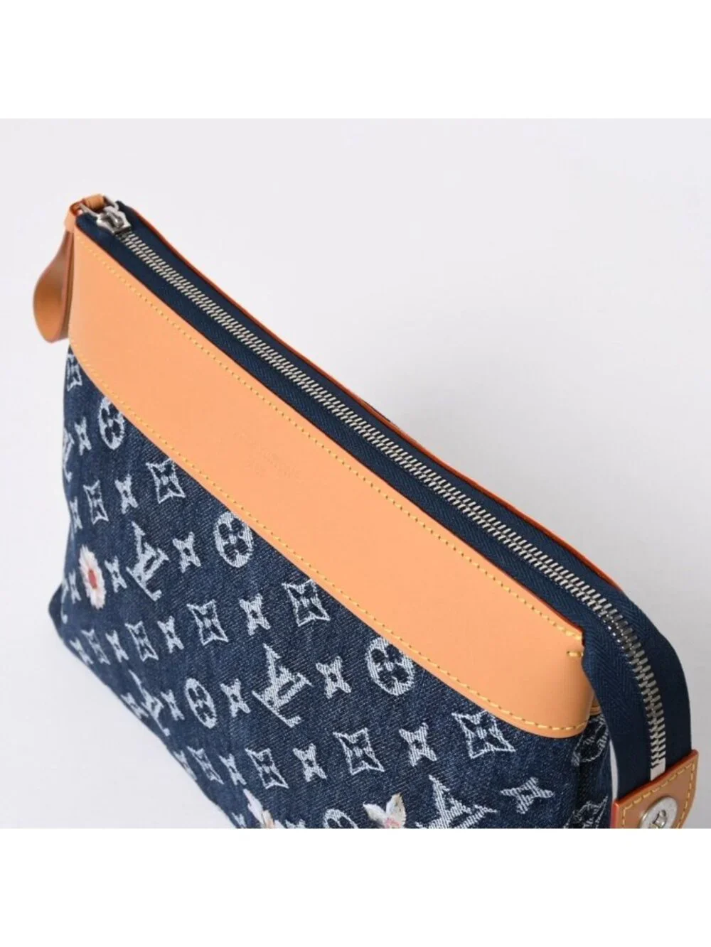 Louis Vuitton Handbag Clutch Pochette Voyage Monogram Denim
